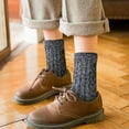 thumbnail image 3 of Loritta 5 Pairs Warm Wool Socks for Women, Thick Knit Thermal Crew Winter Warm Socks Size 5-9, 3 of 7