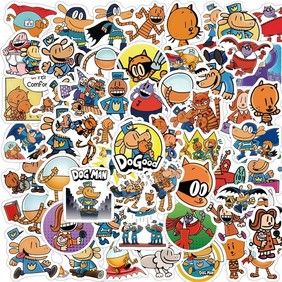 120 PCS For Dogs Man Cartoon Sticker Pack for Teens - Waterproof Vinyl Decals for Water Bottles, Laptops, Skateboards & Suitcases for Girls Boys Ideal Holiday Party Gift