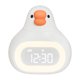 thumbnail image 1 of Linda luz nocturna de reloj despertador para estudiantes, reloj de cabecera electrónico inteligente con carga, función de tiempo de voz, 5 tonos de llamada, blanco / amarillo, tamaño compacto, 1 of 4