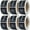 black, variant on 6 Rolls Smile Thank You Stickers – White Rectangle Gift Envelope Seals, Thank You Labels for Small Business Packaging, Online Retailers, Boutiques, Boxes