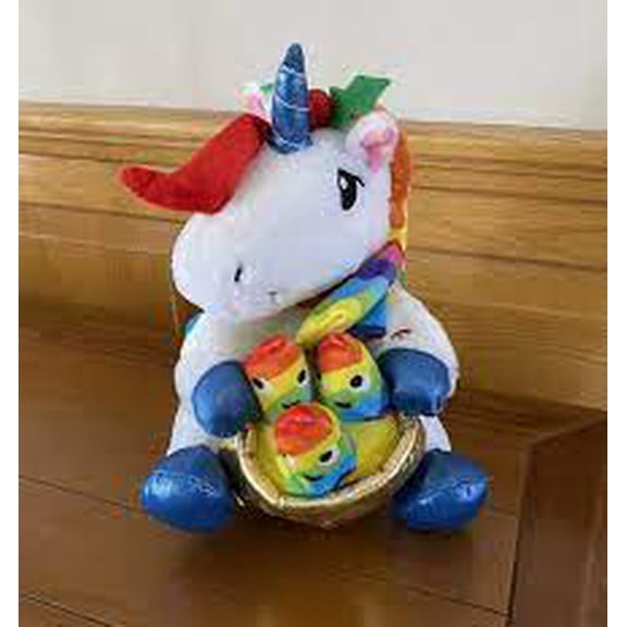Gemmy Plush Animated Rainbow Unicorn Dances & Sings