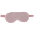 thumbnail image 2 of Silk Sleep Mask Eye Mask Blindfold with Double Layer Silk Filling and Elastic Strap for Full Night's Sleep, Travel and Nap, Pink, 2 of 5