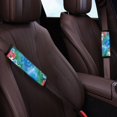 thumbnail image 3 of Chririnla Sea Turtle Floral Print Car Seat Belt Pads 2 PCS, Seat Belt Shoulder Pad Polyester Skin-Friendly Durable for Auto Sedan Vans, 3 of 8