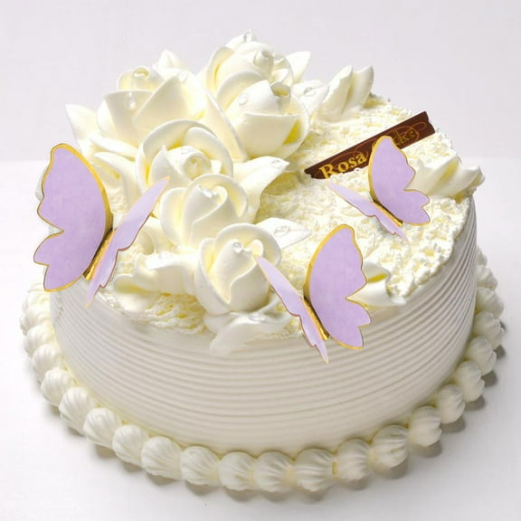 HOMEMAXS 10pcs Cake Toppers Decorative Butterflies Shape for Beautiful Cake Decorations