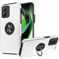 thumbnail image 2 of For Motorola Moto G 5G 2023 Hybrid Slim with Metal Invisible Ring Stand Holder Fit Magnetic Car Mount Shockproof Cover ,Xpm Phone Case [ Silver ], 2 of 10