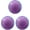 Purple & Blue, variant on Set of 3 Round Shaped Dual Color Compact Mirrors With Brushed Metal Finish (Purple & Blue)