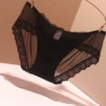 thumbnail image 3 of Women's Panties Seamless Lace Triangle Underwear for Everyday Comfort and Gentle, Black, M, 3 of 3