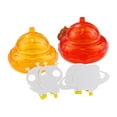 thumbnail image 4 of 2 piezas de trampas para moscas de la fruta roja con forma de nave espacial pequeña para colgar al aire libre para granjas de s Estilo B, 4 of 8