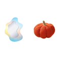 thumbnail image 1 of Cojín Decorativo De Maquillaje Con Espejo Acrílico De Peluche Reflectante De Calabaza Para Baño Moderno, Pared Del Dormitorio Y Sofá, Decoración De Halloween, 1 of 8