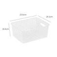 thumbnail image 2 of Storage Baskets, Plastic Woven Storage Rack Baskets, 6-Pack, 2 of 5