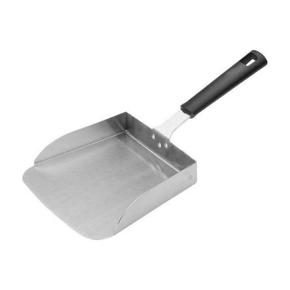 WNFJR Large Griddle Scoop, Stainless Steel Food Shovel for Scrambled Eggs and Fried Rice, Grilling Food Mover for Flat Top Grill Accessories Smash Burger Spatula