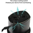 thumbnail image 3 of PANuYIN Electric Air Pump, Electric Pump for Inflatables Pumps Inflator Deflator with 3 Sizes Nozzles for Airbed Air Mattress Swimming Pool (130W), 3 of 8