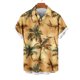 thumbnail image 2 of Mens Casual Manga Corta Botón Abajo Camisas Turndown Cuello Hawaii Impresión Botón Camisa Cardigan, 2 of 5
