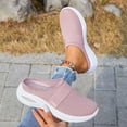 thumbnail image 6 of Wdgfv Women Backless Walking Sneakers Summer Slip-on Mule Shoes Closed Toe Slides Wide Width Clogs Mesh Slippers Air Cushion Orthopedic Breathable Sneakers, 6 of 7