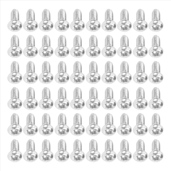 60pcs M2 x 4mm 304 Stainless Steel Round Head Screws Bolt