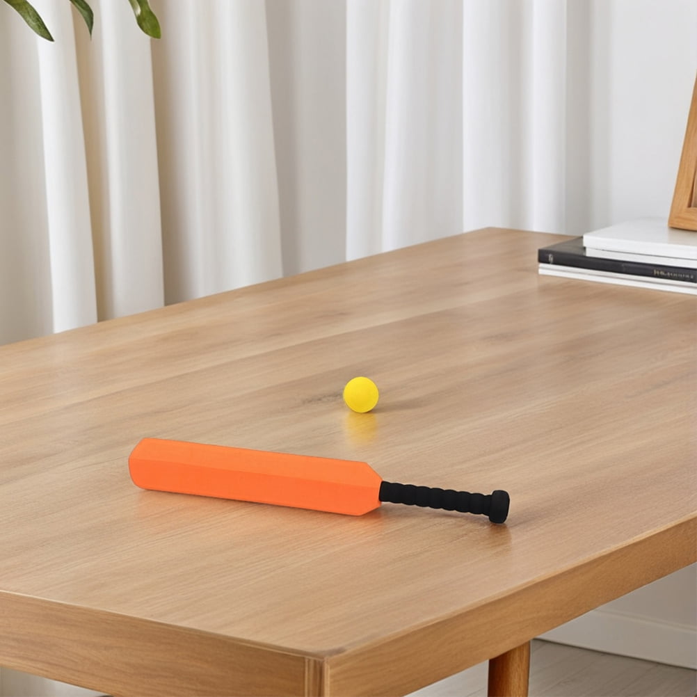 COMPUKAS Beginner Baseball Bat Set, 2 Orange EVA Lightweight Training Bats for Kids and Youth