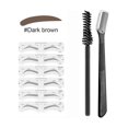 thumbnail image 1 of DEBGFS One Step Brow Stamp Shaping Kit Quick Natural Eyebrow Makeup Tool(Dark Gray),Dark Brown, 1 of 6