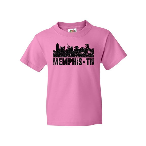 Inktastic Memphis City Skyline with Grunge Youth T-Shirt