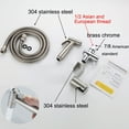 thumbnail image 4 of Salezone 304 Stainless Steel Handheld Toilet Bidet Sprayer Shower Head Toilet Adapter Hose Kit, 4 of 9