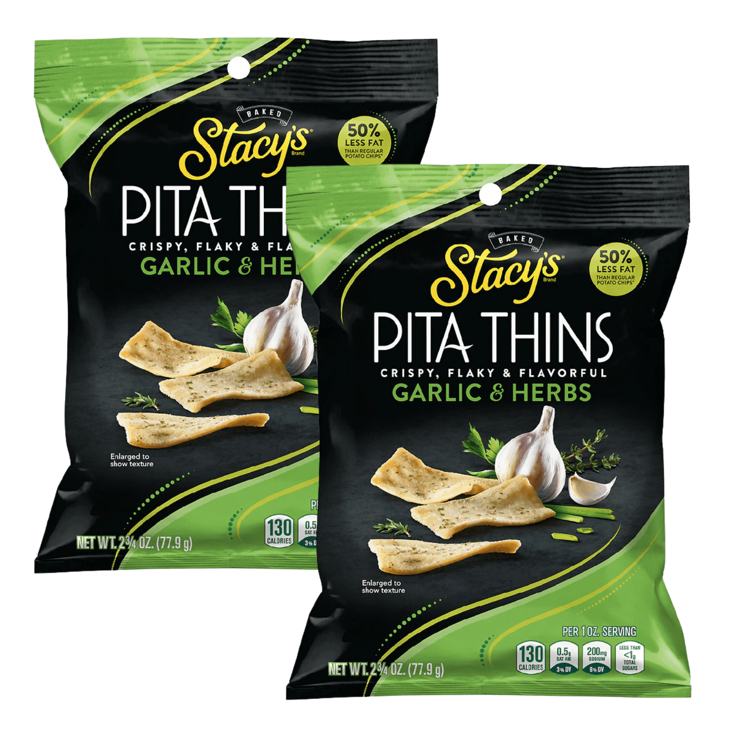Stacy's Pita Thins Garlic & Herbs Flavor, No Cholesterol, No Artificial