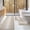 Taupe, variant on Bathroom Rugs Sets 3 Piece, Toilet Rugs U-Shaped Contour Bath Mat Set, Long Striped Absorbent Non Slip Chenille Shower Mat, Light Taupe