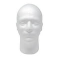 thumbnail image 4 of 2x Men Foam Manikin Head Display Stand Display Head Model for Headwear Hairpiece, 4 of 8