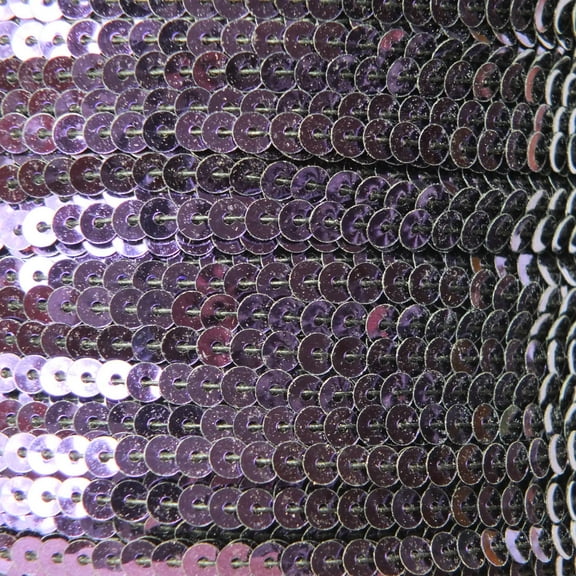 Deep Purple Plum Sequin Trim 4mm Center Stitched Shiny Metallic Made in USA