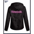 thumbnail image 6 of Reebok Womens Rain Jacket Lightweight Water-Resistant Windbreaker for Women with Adjustable Hood, 6 of 7