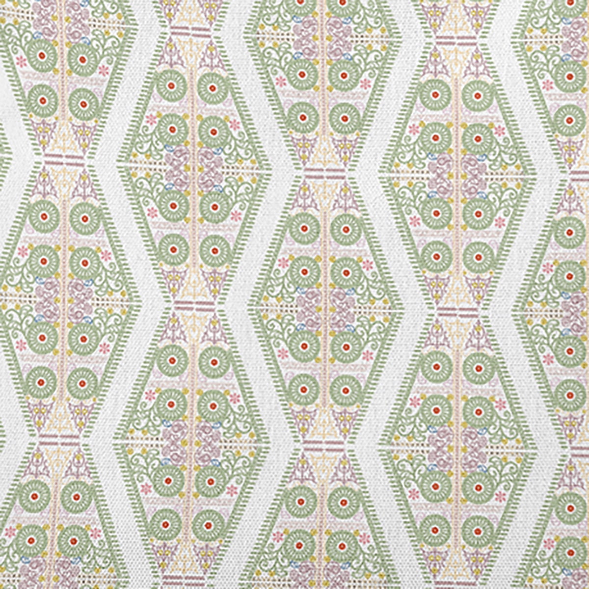 20" x 20" Simply Daisy Detailed Geo Polyester Accent Pillow, Fresh Green Qty 1