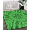 thumbnail image 3 of Ahgly Company Machine Washable Indoor Round Transitional Green Area Rugs, 7' Round, 3 of 7