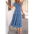 thumbnail image 4 of Vestido midi PRETTYGARDEN con estampado floral para verano 2025 para mujer, 4 of 9