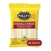 Polly-O String Cheese Mozzarella Cheese Snacks, 24 ct Sticks in Bag individually wrapped