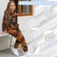 thumbnail image 6 of Uorisanigo Girls Boys 2 Pack Outfits Sweatsuit Oversized Kids Dachshund Maple Leaf Pullover Hoodies and Athletic Cargo Jogger Sweatpants Set for Fall Winter Spring Outfits, 6 of 7