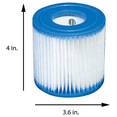 thumbnail image 3 of 4Pcs Pool Filter Cartridges Type H Replacement Swimming Pool Filter for Pool Filter Pump Cleaner, 3 of 8