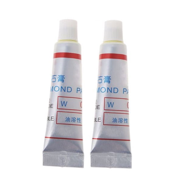 2Pcsdiamond Abrasive Paste 320-10000Grit Glass Metal Grinding Lapping Paste Oily