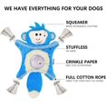thumbnail image 2 of Stuffless Dog Toys for Puppy, Crinkle Squeaky Dog Chew Toys Squirrel Plush Dog Toy with Rope Knots for Small Dogs (Squirrel), 2 of 3