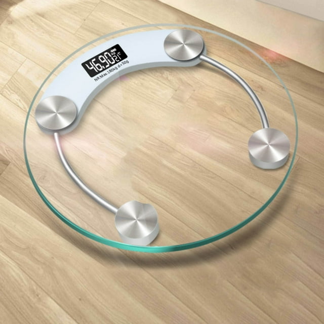 EGNMCR Home Charging 28cm Transparent Circular Scale Intelligent Electronic Scale Scale Weighing Device Electronic scale