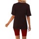thumbnail image 4 of Blusas para las Mujeres Casual Impreso Cuello en V Manga Corta Blusa Pantalones Cortos, Conjuntos de Ropa para las Mujeres, 4 of 5