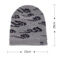 thumbnail image 3 of Tao Tao Men's Knitted Beanie Fleece Lined Thermal Comfort Soft Cuffed Winetr Hats Fashion Thick Slouchy Wool Sport Skull Cap Dark Gray, 3 of 5