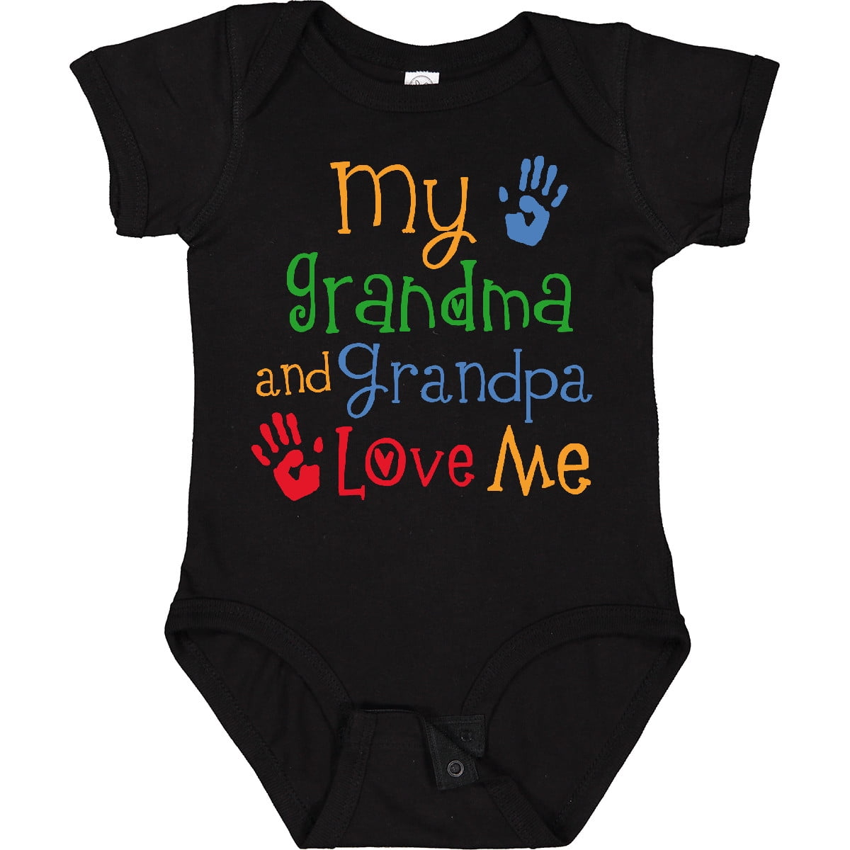 Inktastic My Grandma and Grandpa Love Me Boys or Girls Baby Bodysuit