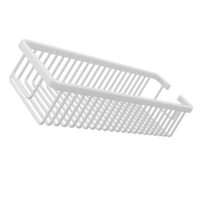 Aluminum Bathroom Wall Storage Stand Easy to Clean Shower Area Accessories 30X13.5X8cm White 1Set