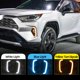 thumbnail image 5 of Luz LED de circulación diurna DRL para coche para Toyota RAV4 RAV 4 2019 2020 2021 2022 con luz de señal de giro amarilla y luz antiniebla, 5 of 5