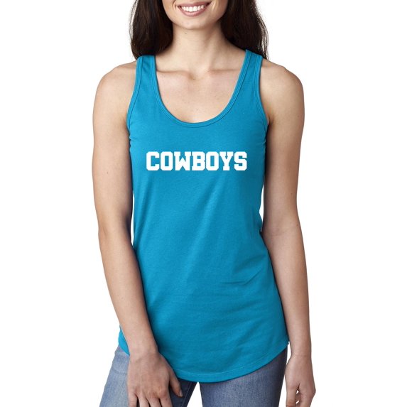 MmF - Women's Racerback Tank Top, up to Women Size 2XL - Cowboys