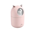 thumbnail image 4 of Humidificador Oficina en casa Mini humidificador de dibujos animados 300ml Difusor de aroma USB con luz LED, Rosa, 0205 Scienceny  HA005671-01B, 4 of 6