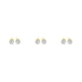 thumbnail image 1 of Sonducket Pendientes de cristal elegantes a la moda, pendientes de gota de acero inoxidable con cuentas de corazón, regalo de joyería para mujer, bola de Oro 7mm 3piezas Sonducket CBP434345, 1 of 6