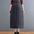 thumbnail image 5 of Bxsruta Skirts for Women, Women's Winter Thermal Down Skirt with Pockets, High Waist Warm Fluffy Skirt, 5 of 7