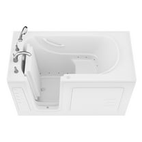 Avano B3060la Architect Series 60" Gel Coated Air Bathtub For Alcove Installations - White