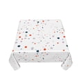 thumbnail image 4 of YFYANG Square Polyester Table Cloth, 60" x 60" Reusable Table Cover Kitchen Dining Room Geometric Polka Dot Pattern Decorative Tablecloths for Tables of 2-4 People, 4 of 8