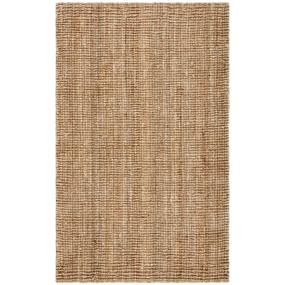 SAFAVIEH Natural Fiber Bysshe Solid Area Rug, Natural, 6' x 9'