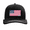 Black/White, variant on Mens Trump  47th USA MAGA Flag Mesh Back Trucker Hat-Heather Grey/American Flag
